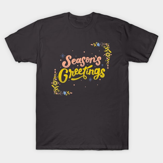 Season's Greetings T-Shirt by Vadila arts